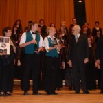 Doc. Klimeš a primátor HK na křtu CD Messe Solennelle