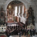 Koncert v kostele v Hechingenu - celkový záběr