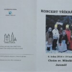 Program: Koncert v Jaroměři 6.1.2016