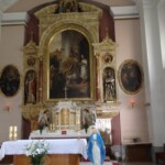 pohled do kostela sv. Mikuláše