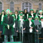 Smetana před vystoupením na pódiu adventních zpěvů